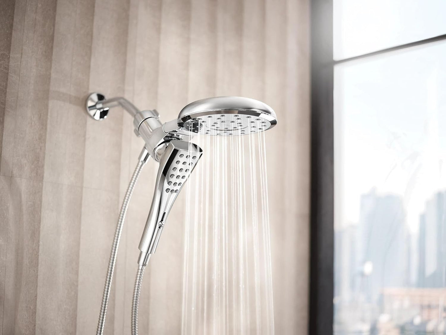 Moen 220C3 Verso Chrome Combination Shower Rainshower Handheld Magnetix New