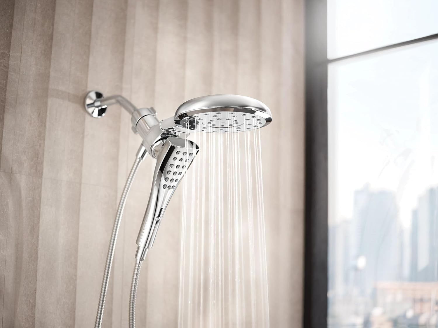 Moen 220C3 Verso Chrome Combination Shower Rainshower Handheld Magnetix New