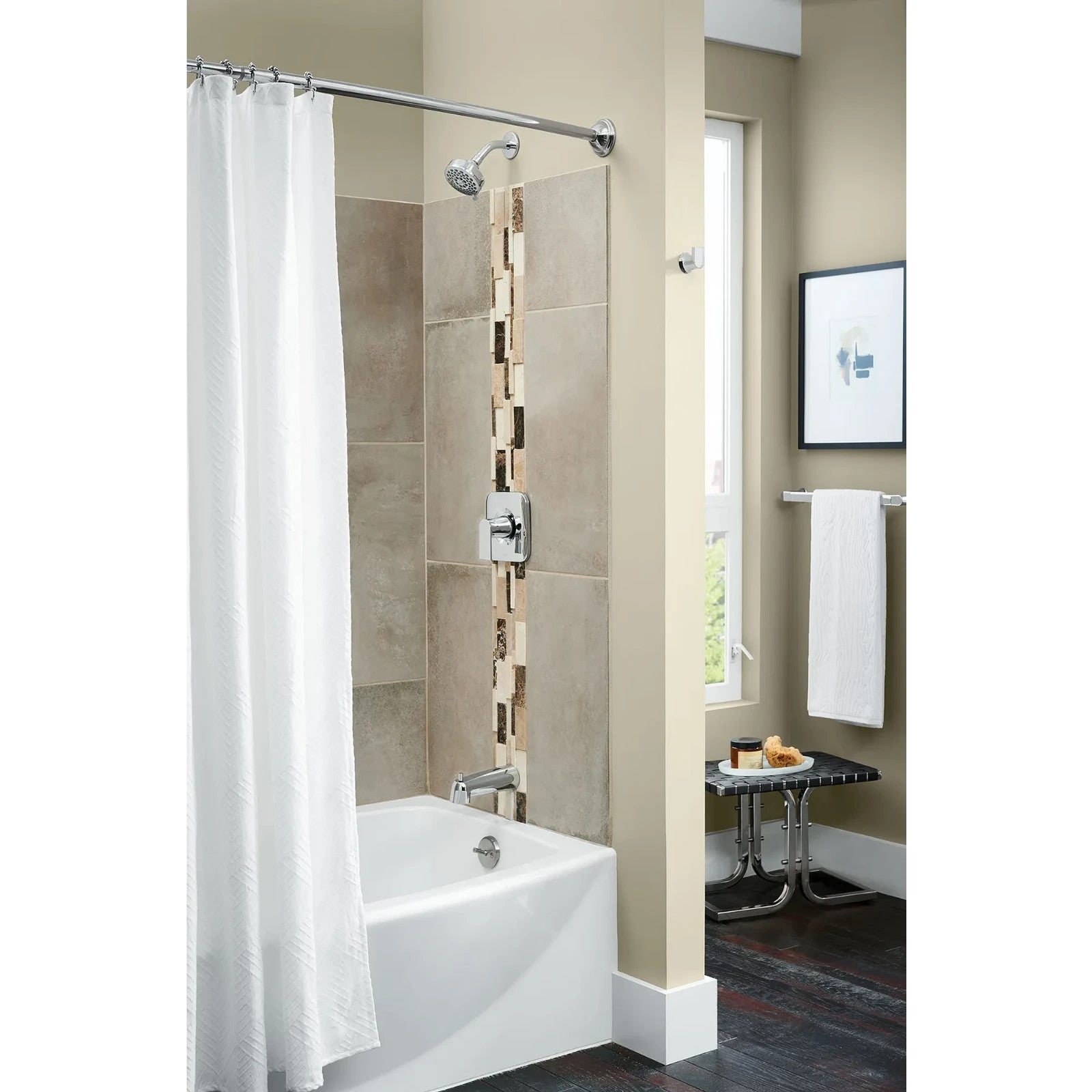 Moen Delta T2473EP Genta LX Chrome Monitor Tub and Shower Faucet Trim Kit