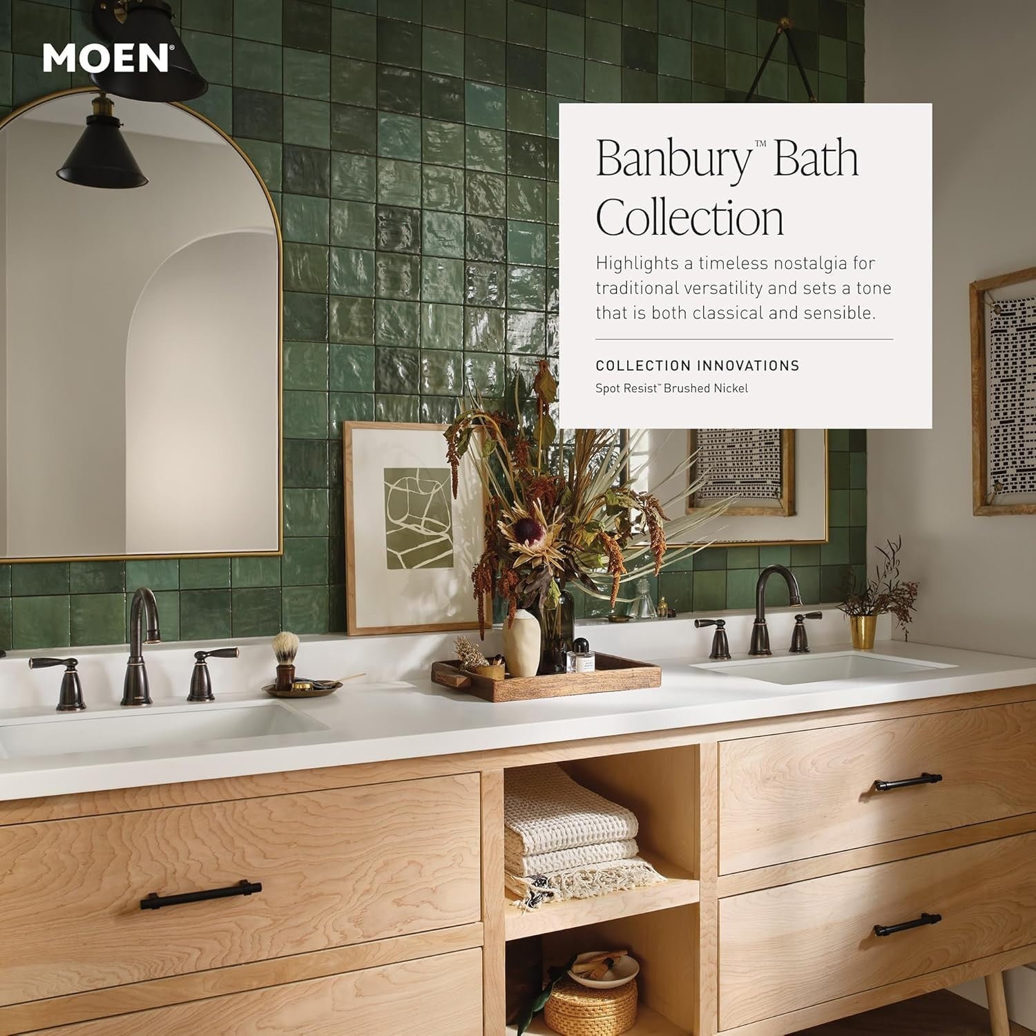 Moen 82910BRB Banbury Mediterranean Bronze Tub Shower Trim Posi-Temp New