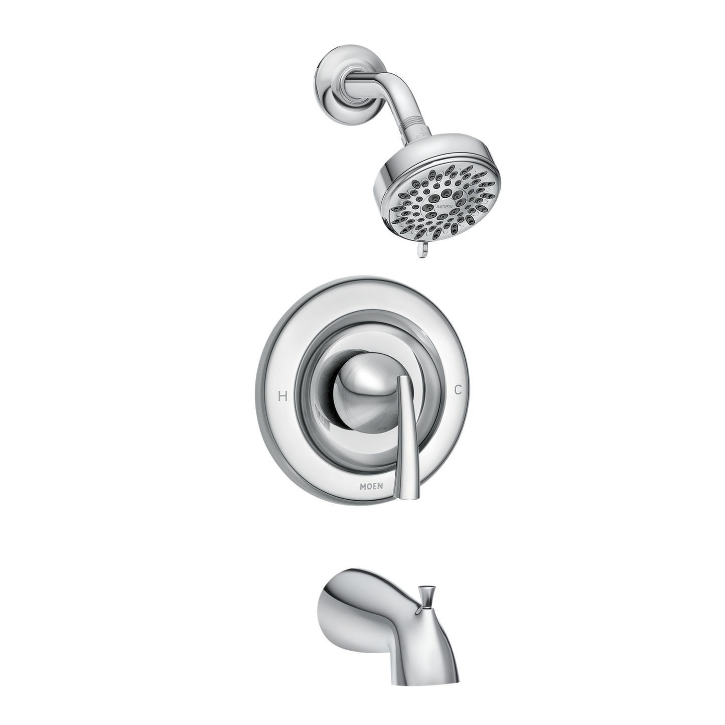 Moen  82330 Chrome Shower Faucet Transitional Spot Resist New