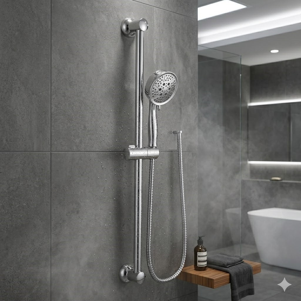 Moen 3667EP Handheld Shower Head with Slide Bar Chrome 4-Spray Eco-Performance