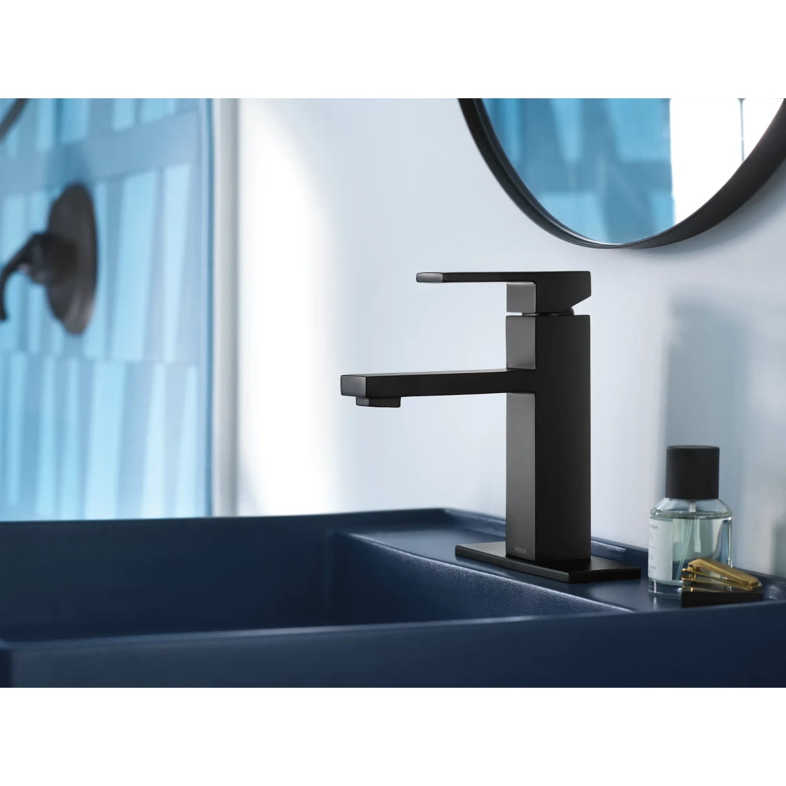 Moen 84771BL Revyl Matte Black Single-Handle Centerset Bathroom Faucet