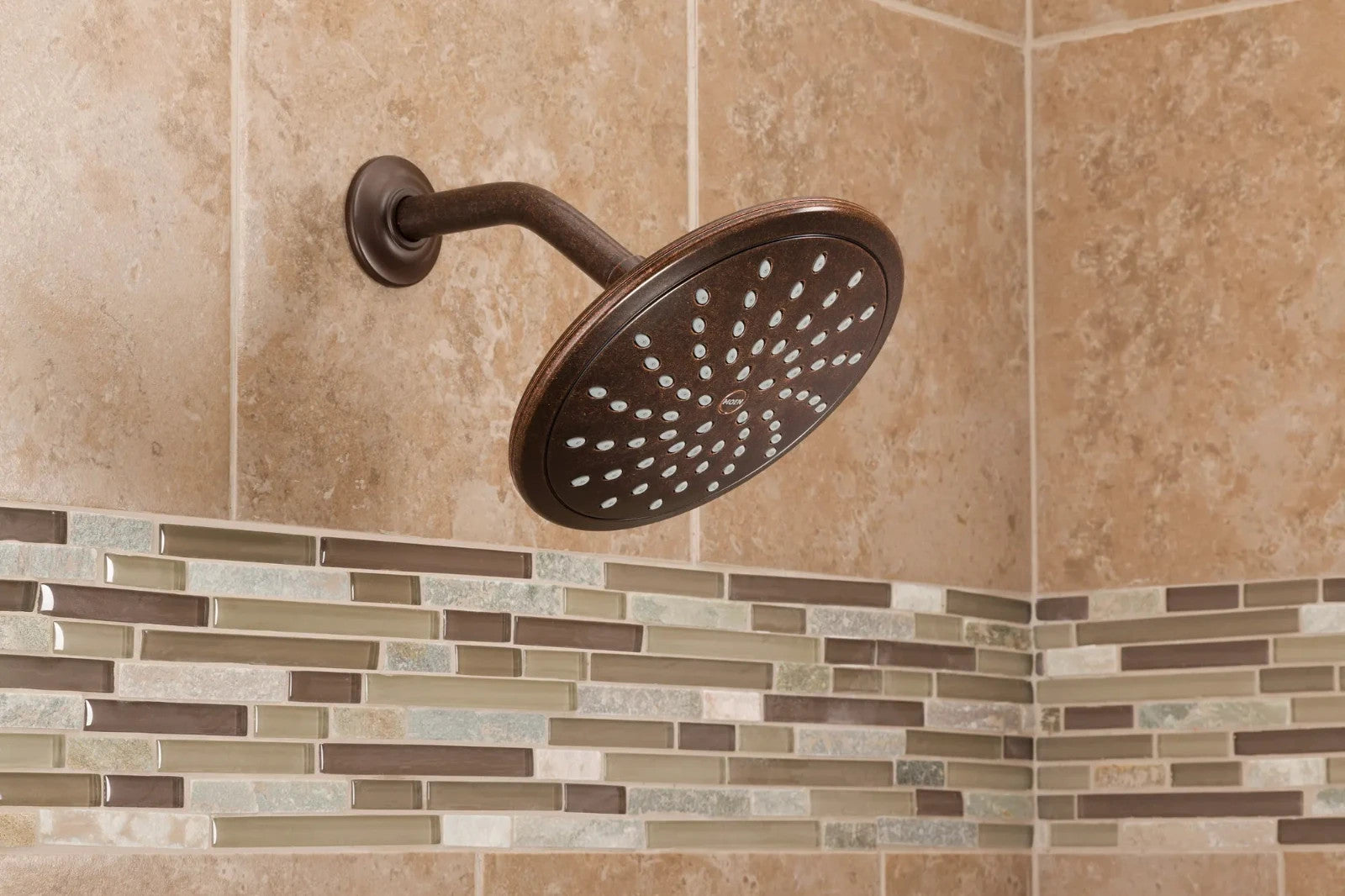 Moen 6345BL Shower Head Matte Black 8 Inch Round Rainshower One Function New