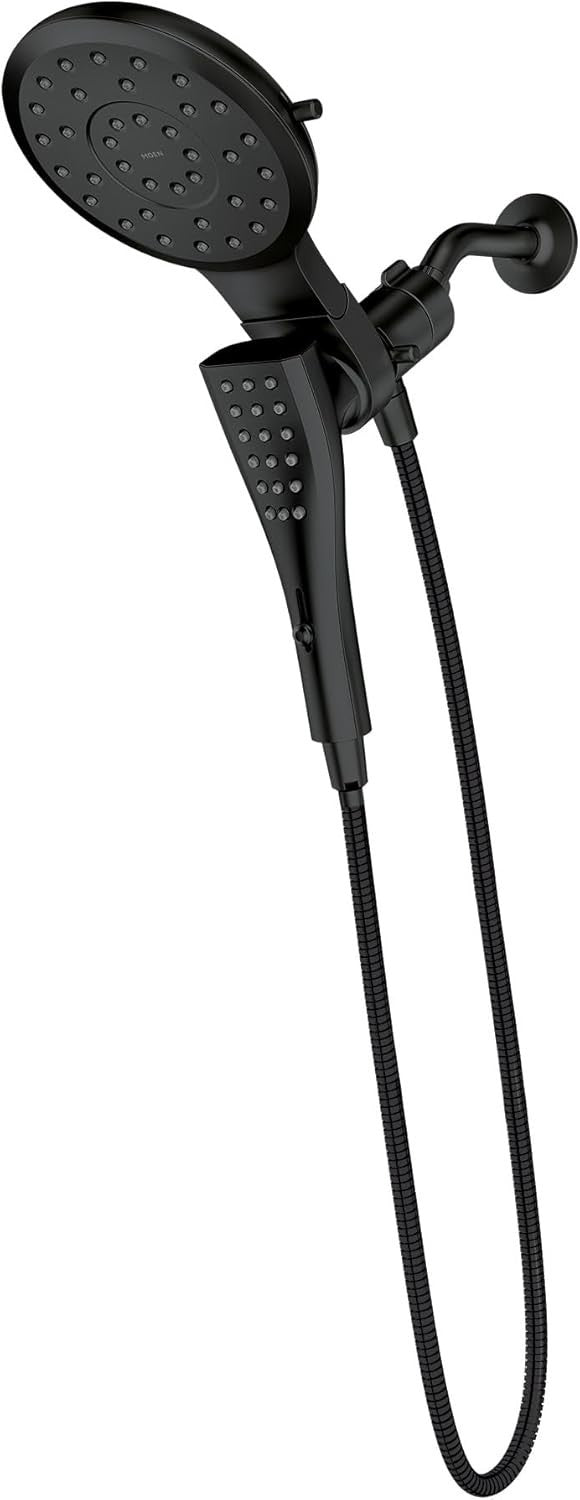 Moen 220C3BL Verso Combination Shower Head Matte Black Magnetix Handheld New