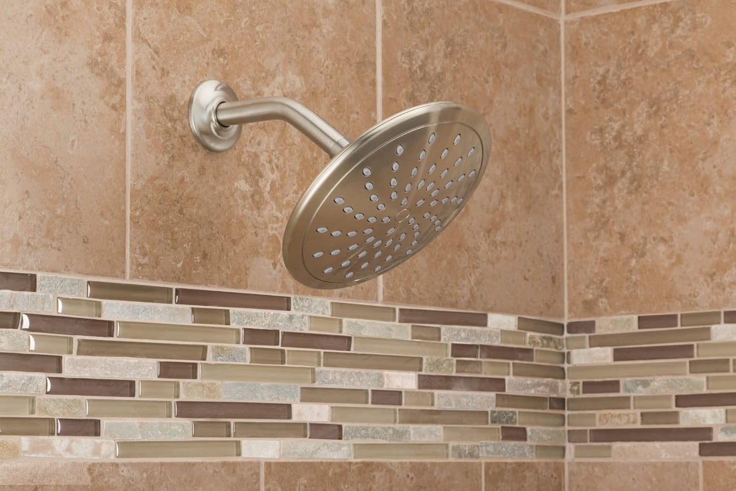 Moen 6345BN Brushed Nickel Shower Head 8 inch Rainshower Eco-Performance New