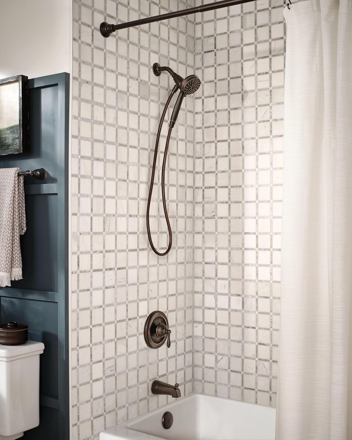 Moen 82495EPBRB Caldwell Shower Faucet Set Mediterranean Bronze Posi-Temp New