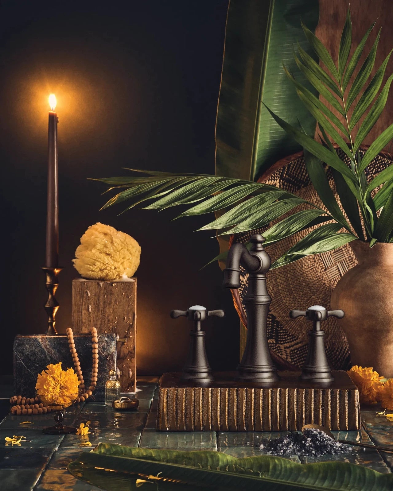 Moen TVS42114ORB Weymouth Two-Handle High Arc Bathroom Faucet Oil Rubbed Bronze