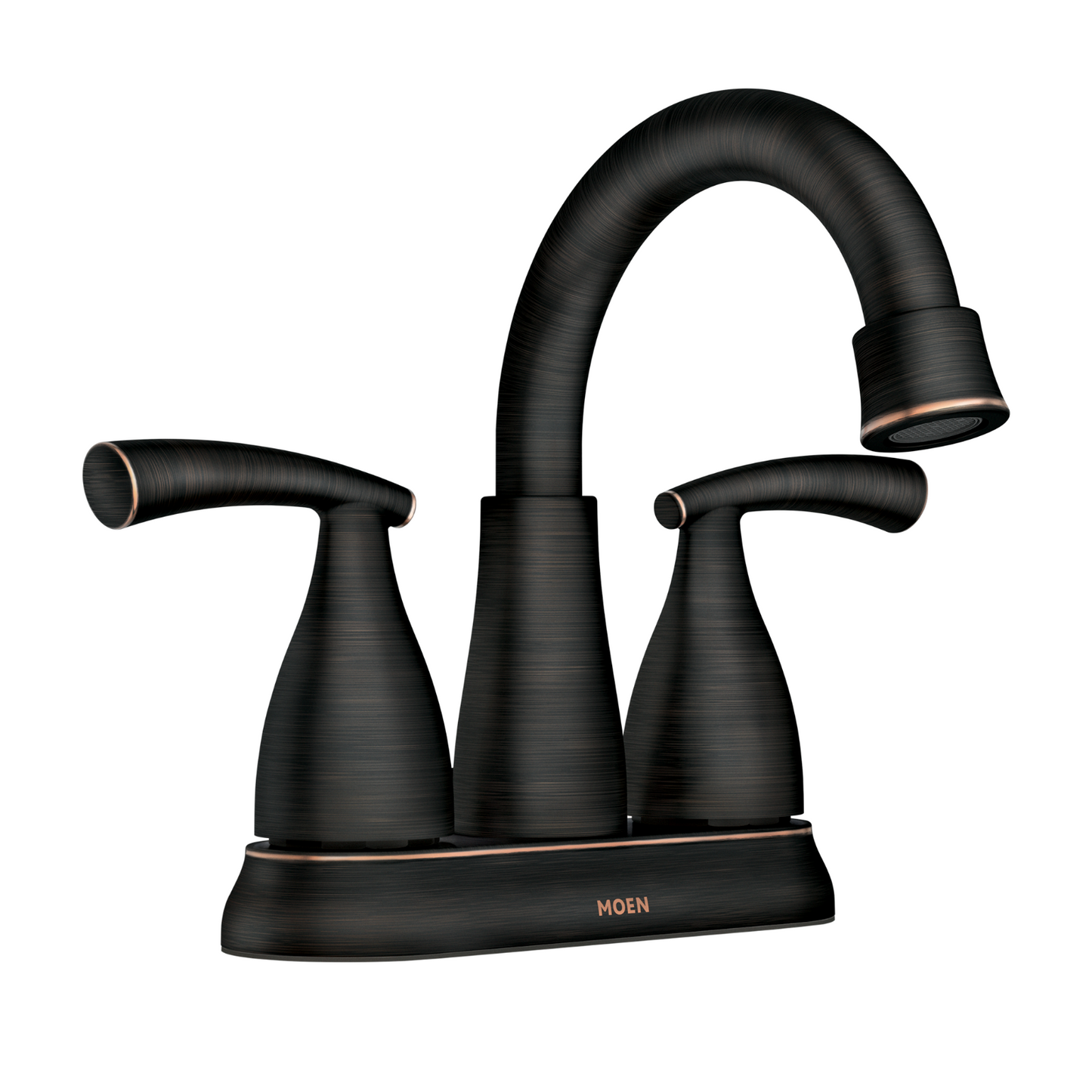 Moen 84128BRB Essie Two-Handle High Arc Bathroom Faucet Mediterranean Bronze New