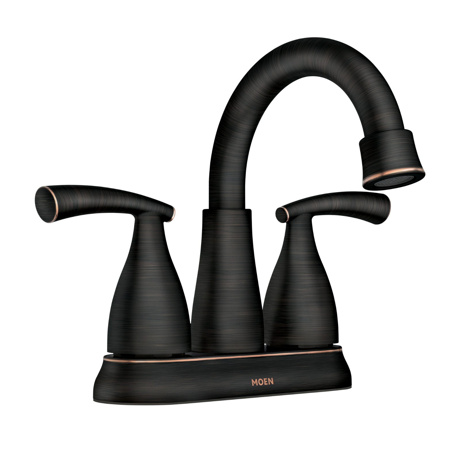 Moen 84128BRB Essie Two-Handle High Arc Bathroom Faucet Mediterranean Bronze New