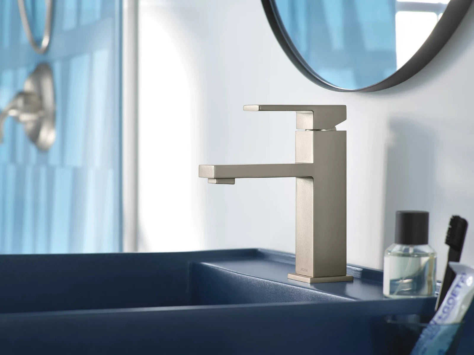 Moen 84771SRN Revyl Single Handle Bathroom Faucet Spot Resist Brushed Nickel New