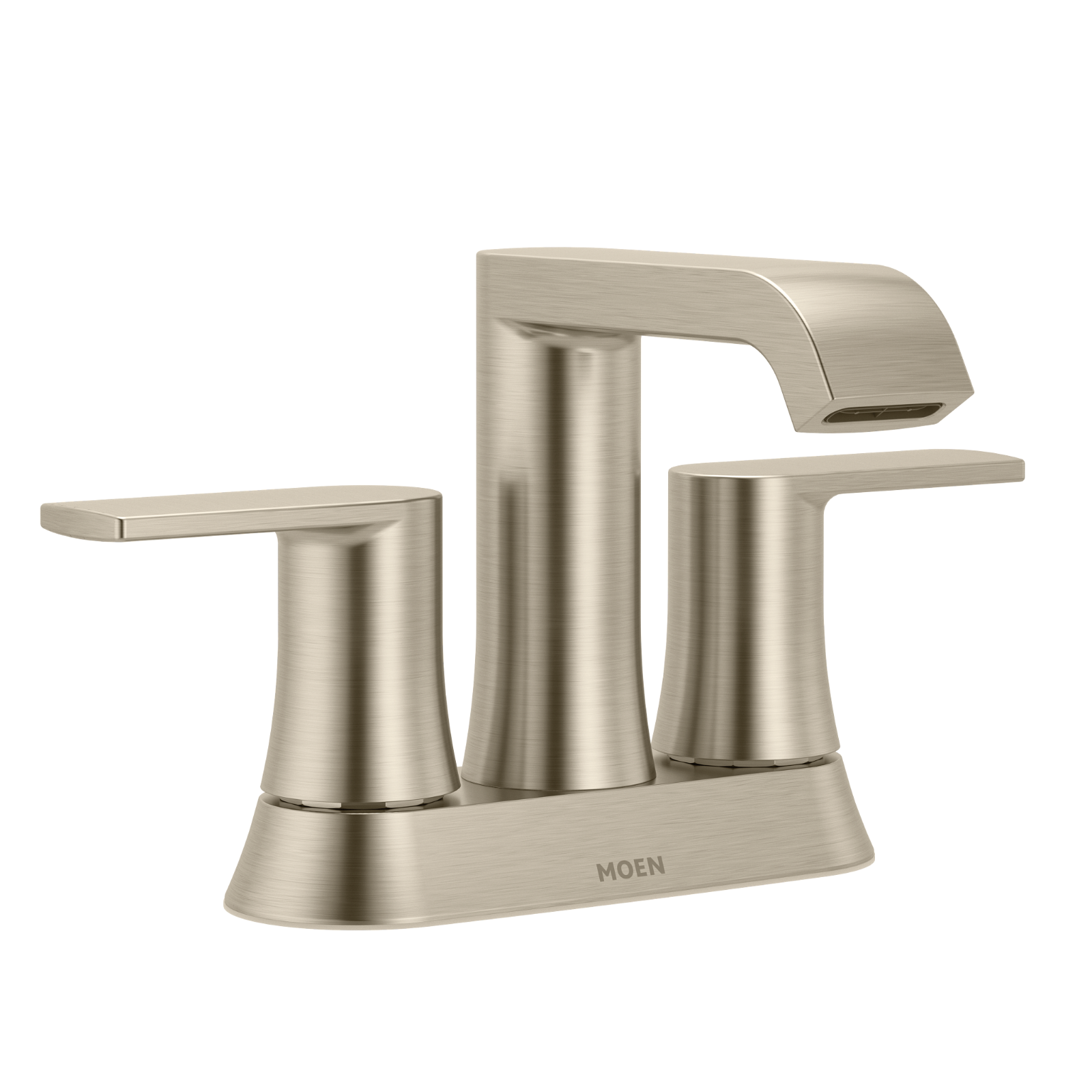 Moen 84764SRN Genta Spot Resist Brushed Nickel Two-Handle High Arc Widespread