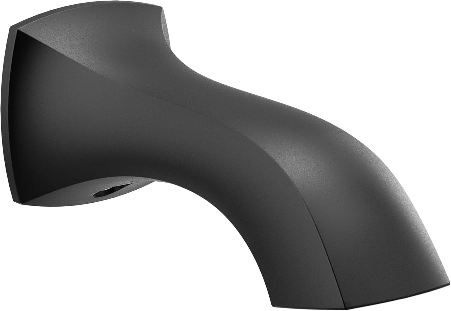 Moen 191956BL Voss Matte Black Non-Diverter Tub Spout Wall Mount 7-3/4 Inch New
