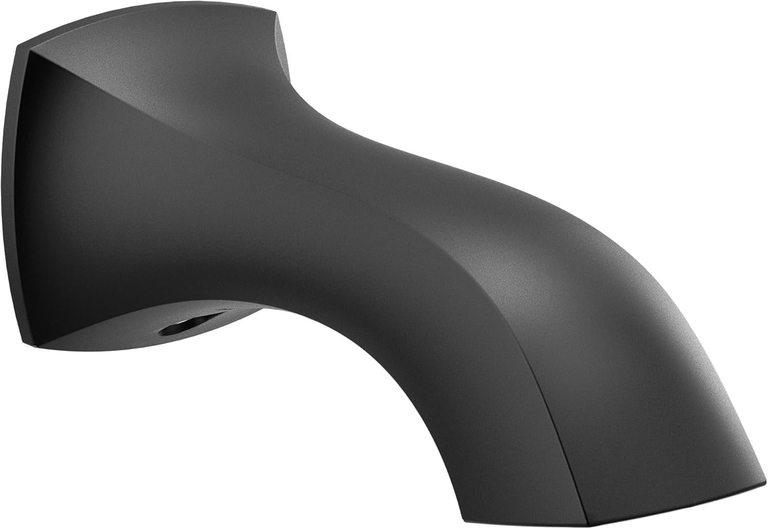 Moen 191956BL Voss Matte Black Non-Diverter Tub Spout Wall Mount 7-3/4 Inch New