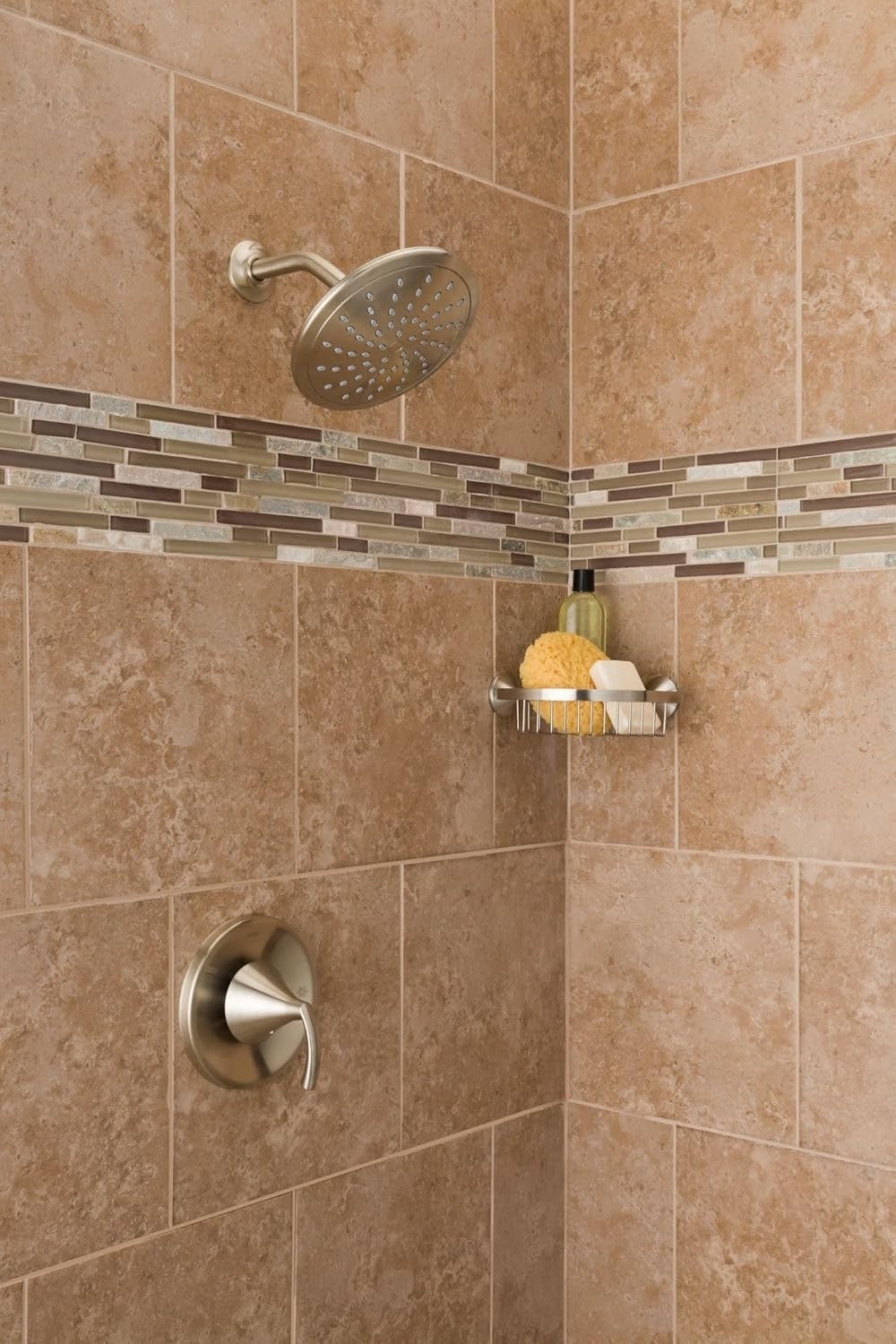 Moen 6345BN Brushed Nickel Shower Head 8 inch Rainshower Eco-Performance New