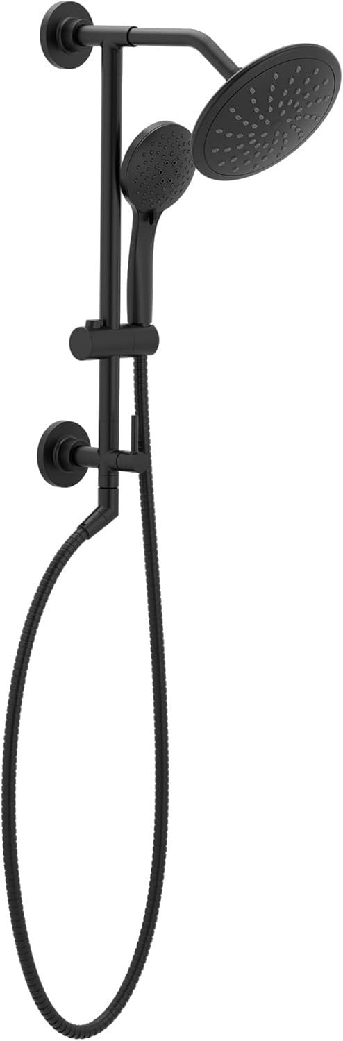 Moen TS3661NHBL Annex Matte Black Shower Rail System No Showerhead New