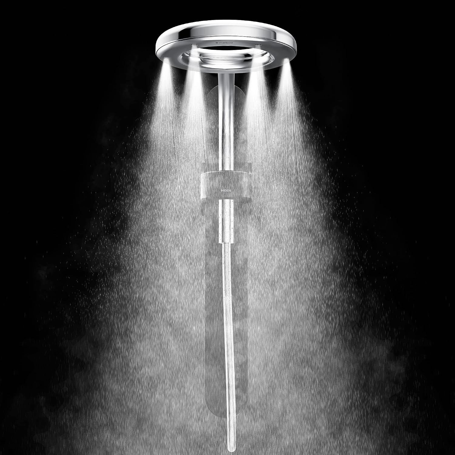 Moen N207R0BLC Rainshower Matte Black Chrome Spa Shower Head New