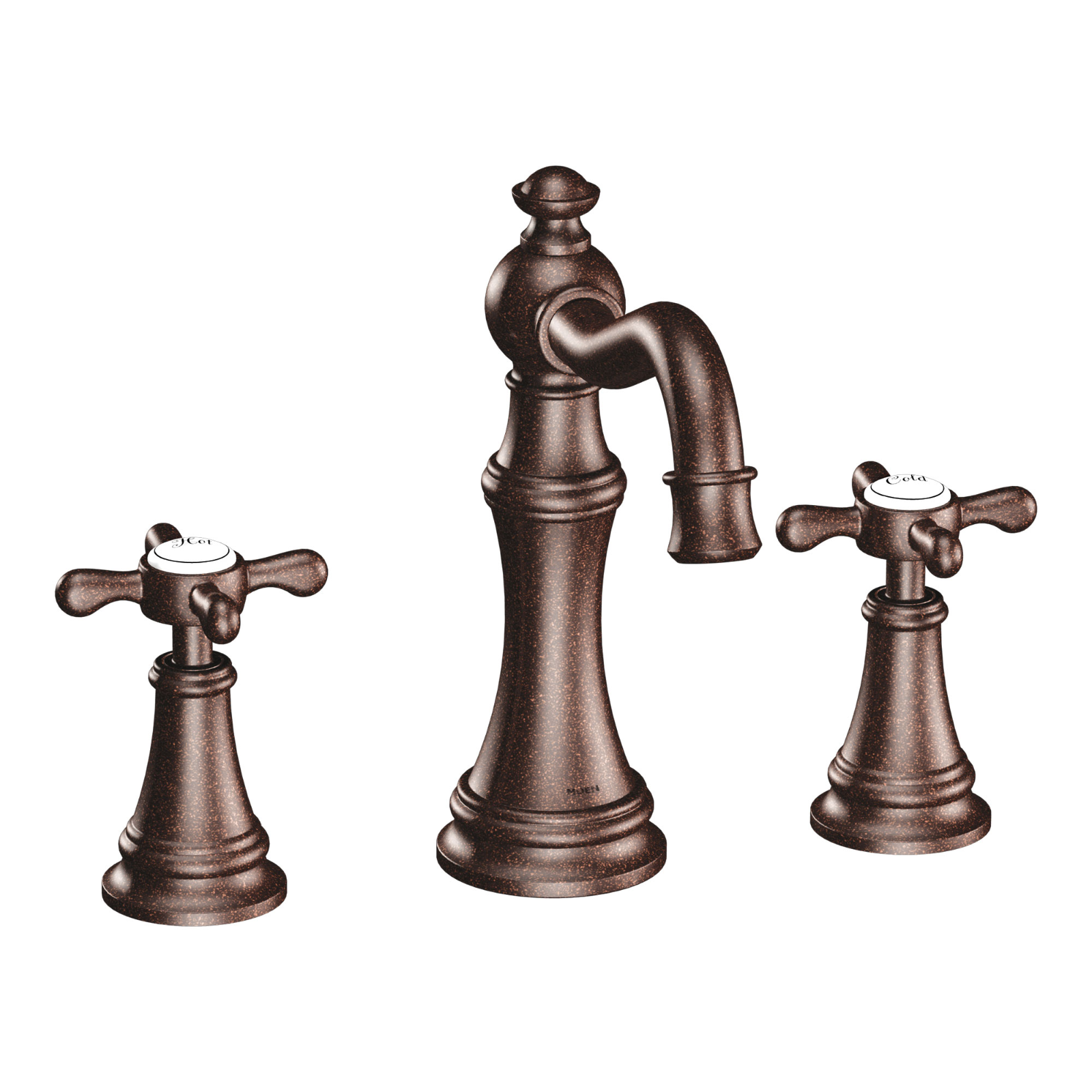 Moen TVS42114ORB Weymouth Two-Handle High Arc Bathroom Faucet Oil Rubbed Bronze
