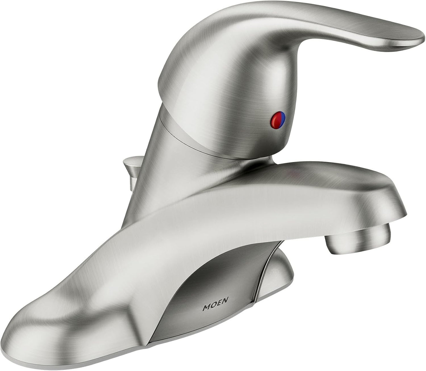 Moen WSL84502SRN Adler Spot Resist Brushed Nickel Single-Handle Bathroom Faucet