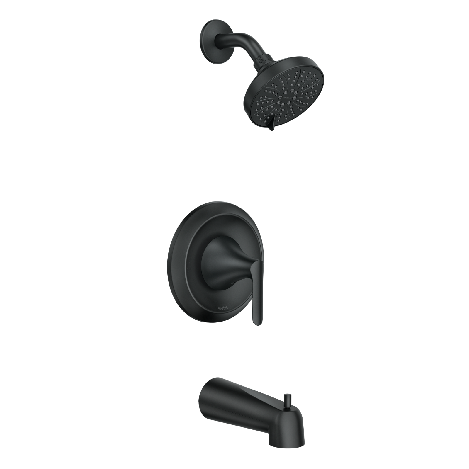 Moen 82518BL Findlay Posi-Temp Tub Shower Faucet Set Matte Black 6-Function New