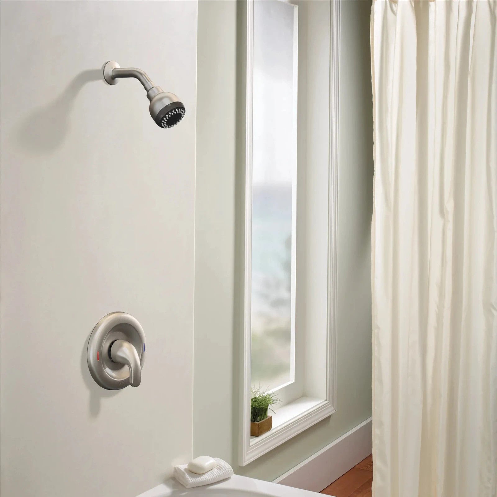 Moen Adler L82691SRN Spot Resist Brushed Nickel Posi-Temp Shower Only Faucet