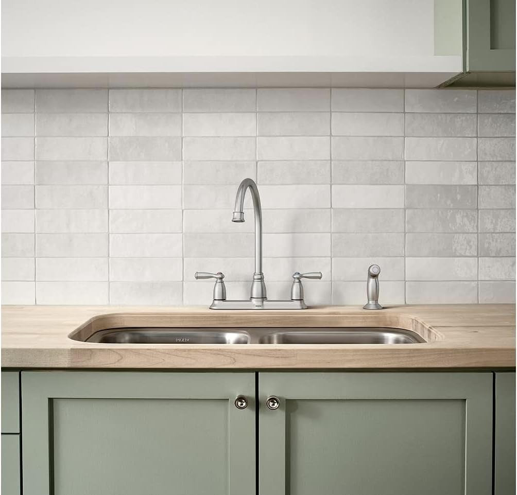 Moen CA87000SRS Banbury High Arc Kitchen Faucet Side Spray Stainless New