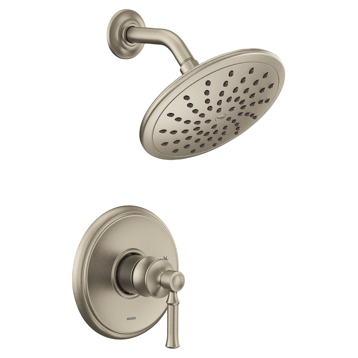 Moen UT2282EPBN Dartmoor Brushed Nickel M-CORE Shower Faucet Trim 8in Rainshower