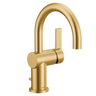 Moen 6221BG Cia Brushed Gold One-Handle High Arc Bathroom Faucet