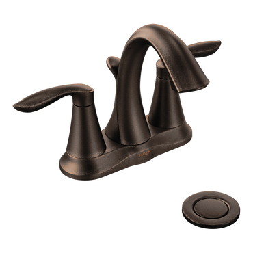 Moen 6410ORB Eva Oil Rubbed Bronze Two-Handle High Arc Bathroom Faucet