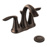 Moen 6410ORB Eva Oil Rubbed Bronze Two-Handle High Arc Bathroom Faucet