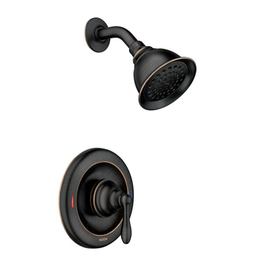 Moen 82495EPBRB Caldwell Shower Faucet Set Mediterranean Bronze Posi-Temp