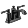 Moen 6802BL Dartmoor Matte Black Two-Handle High Arc Bathroom Faucet