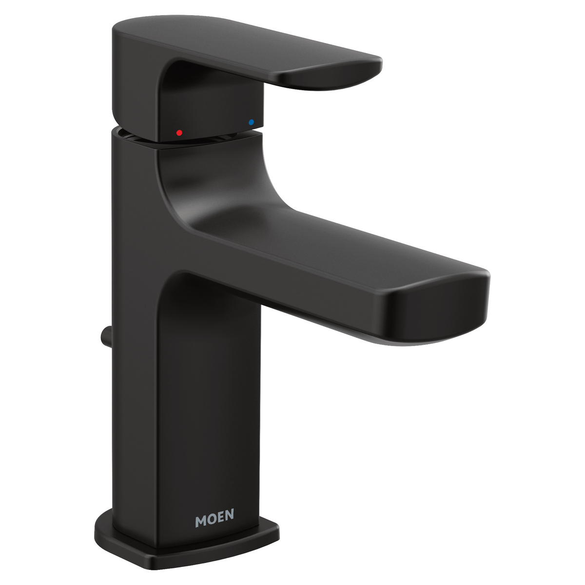 Moen 6900BL Rizon Matte Black One-Handle Low Arc Bathroom Faucet