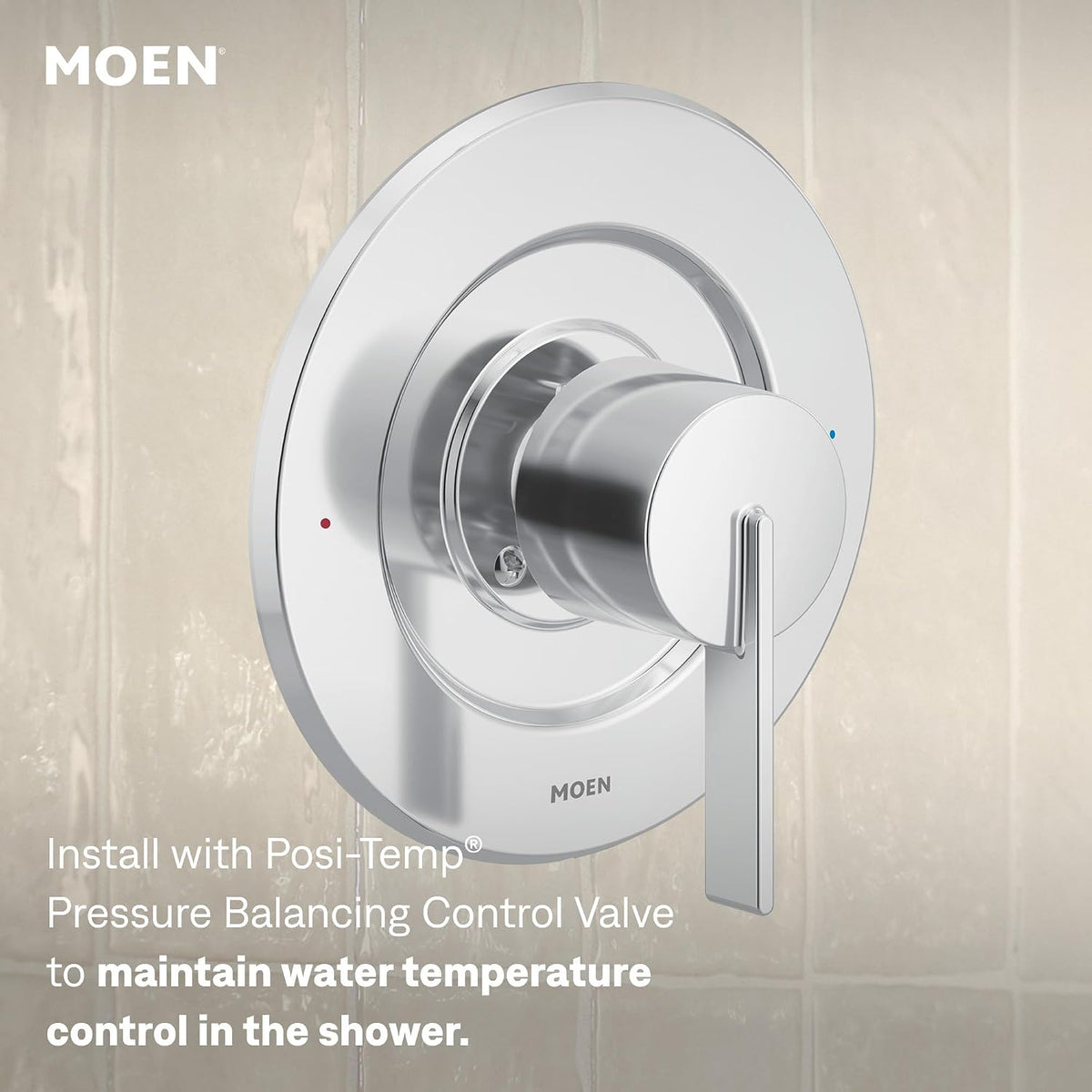 Moen T2262EP Cia Chrome Posi-Temp shower only — view 4
