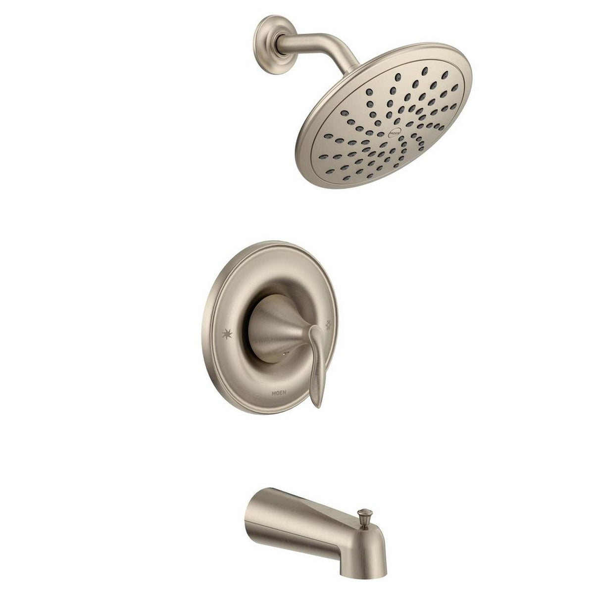 Moen T2233EPBN Eva Brushed Nickel Posi-Temp Eco-Performance Tub/Shower — view 3