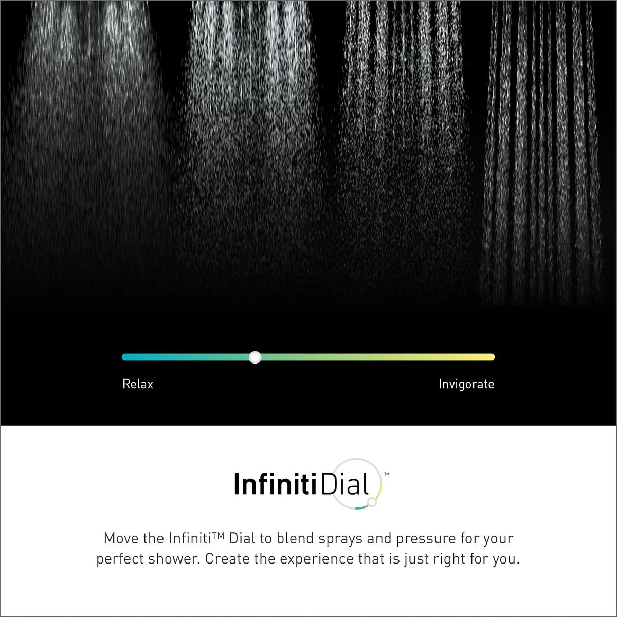 Moen 220C5 Verso Combination Shower with Infiniti Dial in Chrome — view 4
