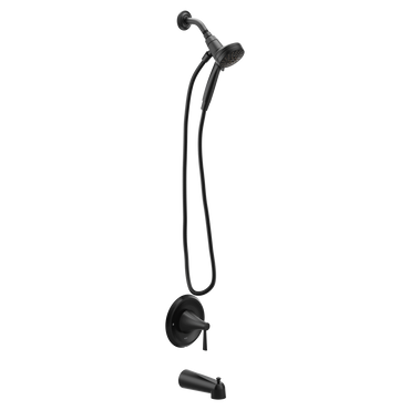 Moen 82021BL Ronan Matte Black Posi-Temp Tub/Shower
