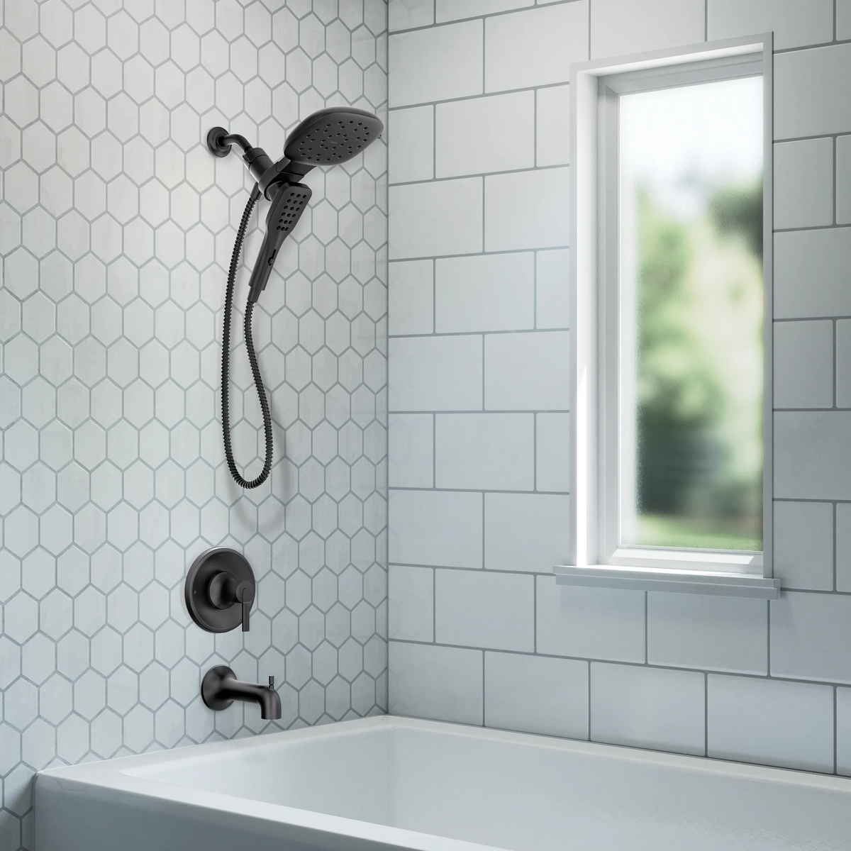 Moen 82140BL Zyla Matte Black Posi-Temp Tub/Shower