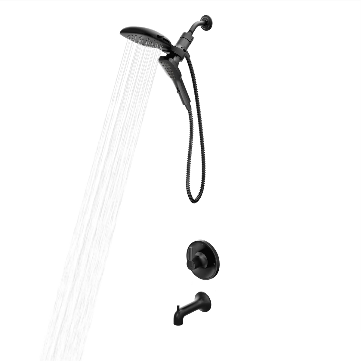 Moen 82140BL Zyla Matte Black Posi-Temp Tub/Shower