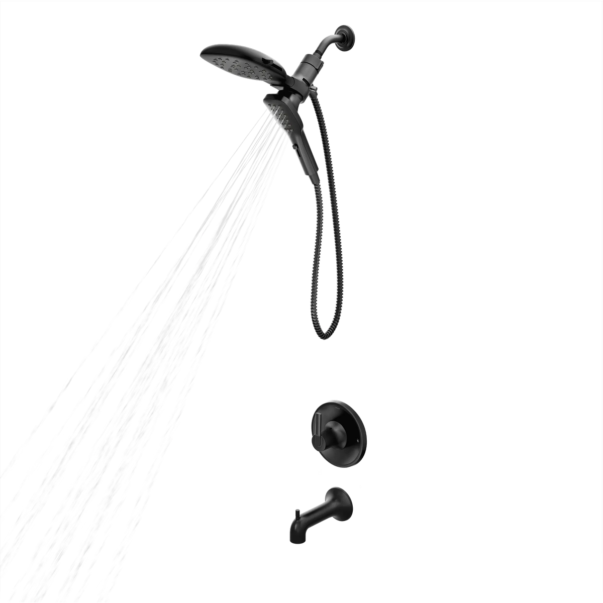 Moen 82140BL Zyla Matte Black Posi-Temp Tub/Shower
