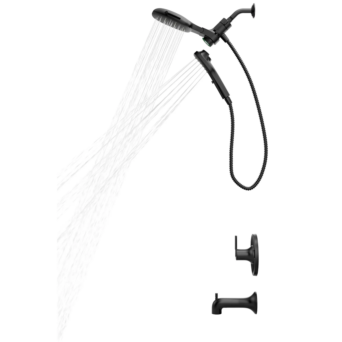 Moen 82140BL Zyla Matte Black Posi-Temp Tub/Shower