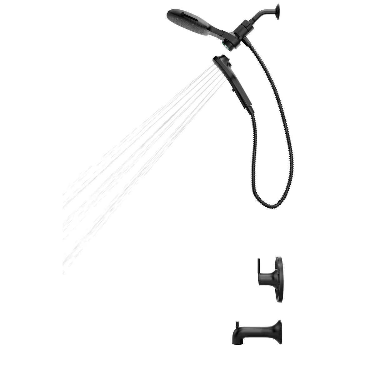 Moen 82140BL Zyla Matte Black Posi-Temp Tub/Shower