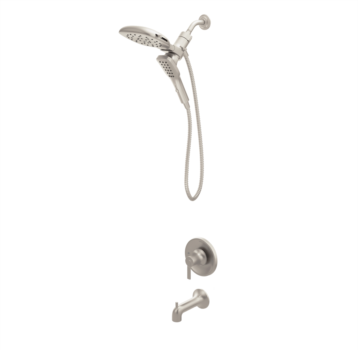 Moen 82140SRN Zyla Spot Resist Brushed Nickel Posi-Temp Tub/Shower