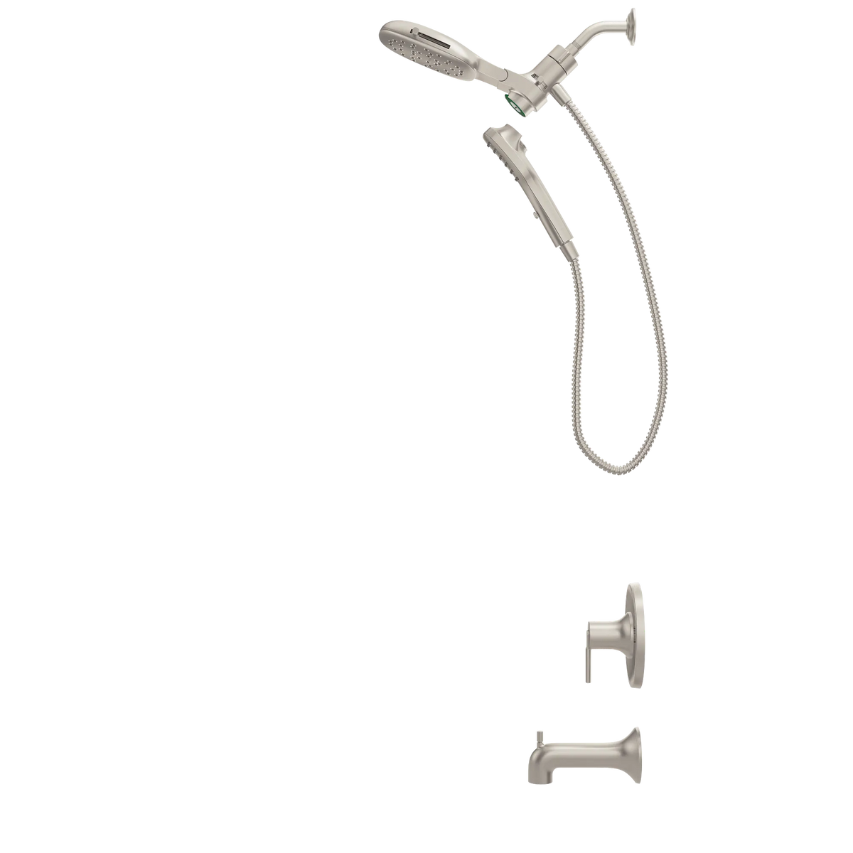 Moen 82140SRN Zyla Spot Resist Brushed Nickel Posi-Temp Tub/Shower