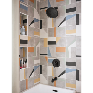 Moen 82156BL Avri Matte Black Posi-Temp Tub/Shower