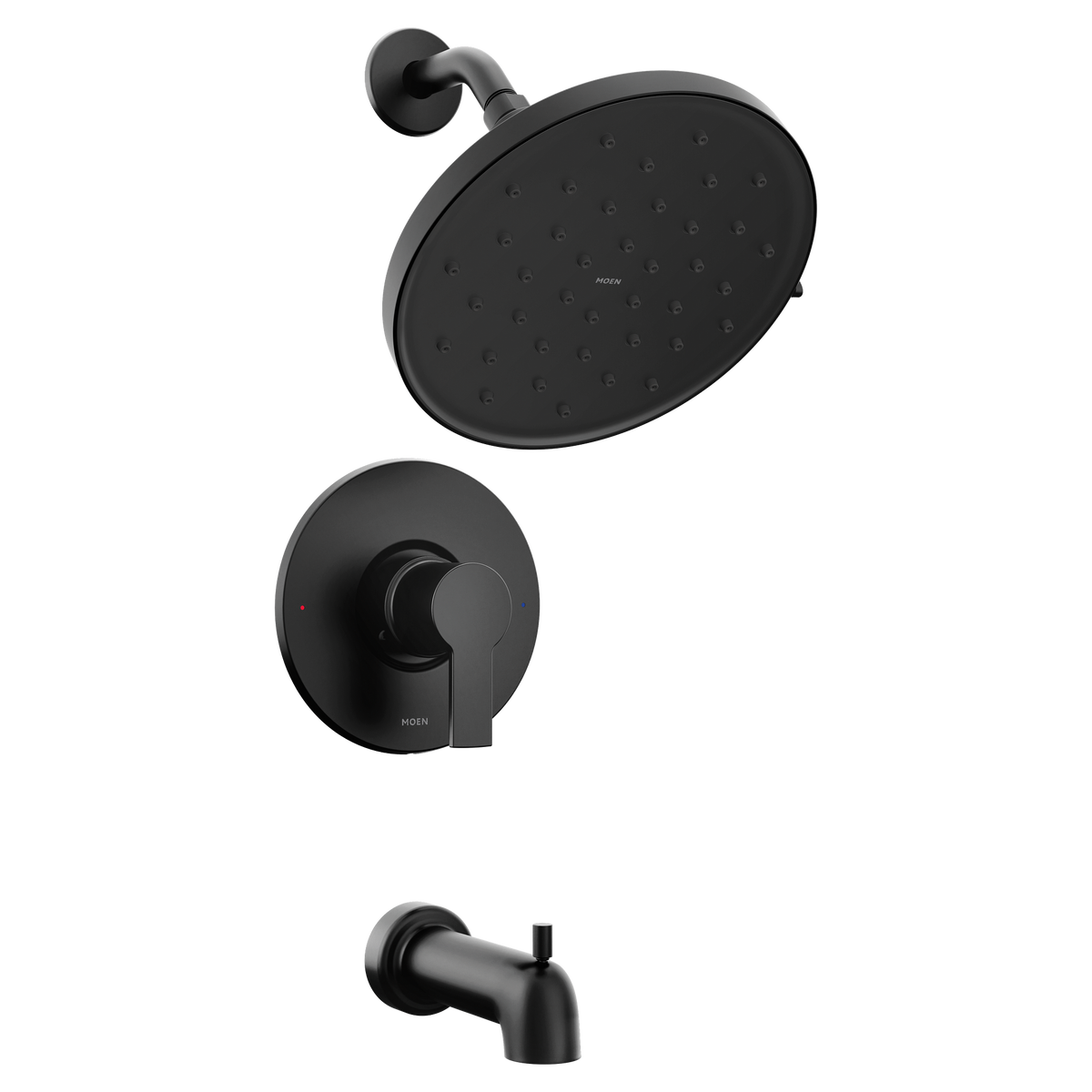 Moen 82156BL Avri Matte Black Posi-Temp Tub/Shower