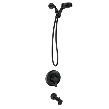 Moen 82618BL MEENA Matte black Posi-Temp tub/shower — view 2