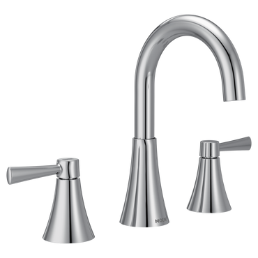 Moen 84023 Ronan Chrome Two-Handle High Arc Bathroom Faucet