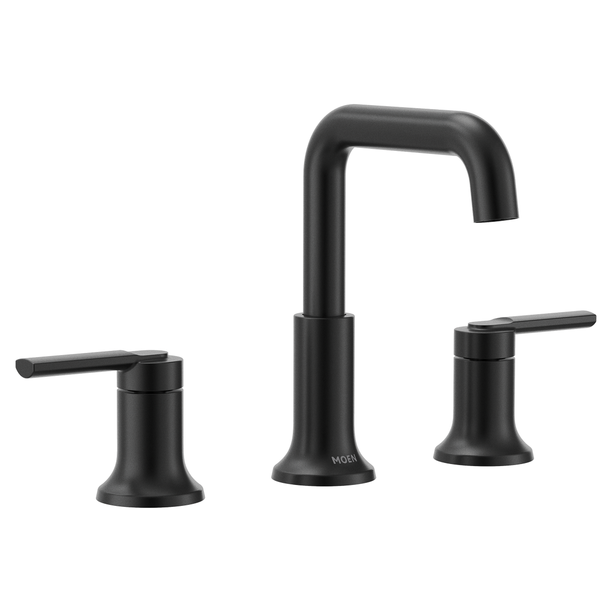 Moen 84142BL Zyla Matte Black Two-Handle High Arc Widespread Bathroom Faucet