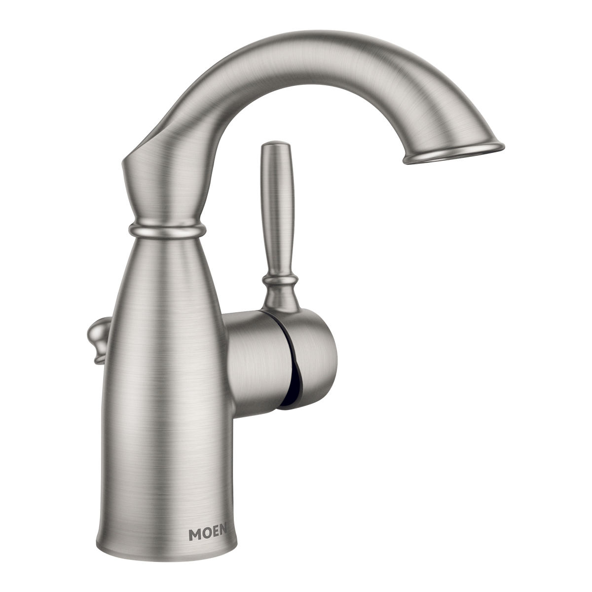 Moen 84144SRN Sarona Spot Resist Brushed Nickel One-Handle High Arc Bathroom Faucet